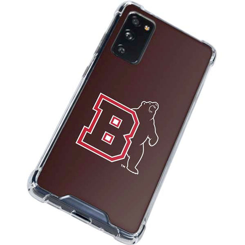 Brown University Bears Logo Galaxy S20 FE Clear Case
